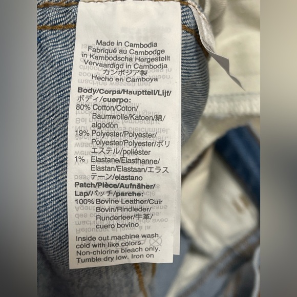 Madewell Hi Rise Skinny Crop Blue Jeans Distressed Size 26 - Picture 8 of 14